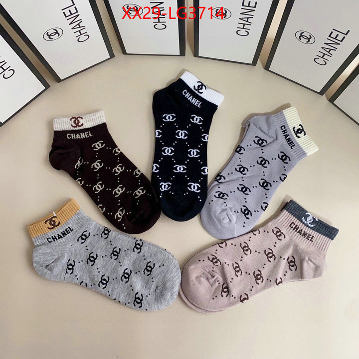 Sock-Chanel replcia cheap ID: LG3714 $: 29USD