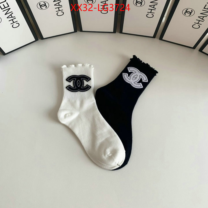 Sock-Chanel how to buy replcia ID: LG3724 $: 32USD