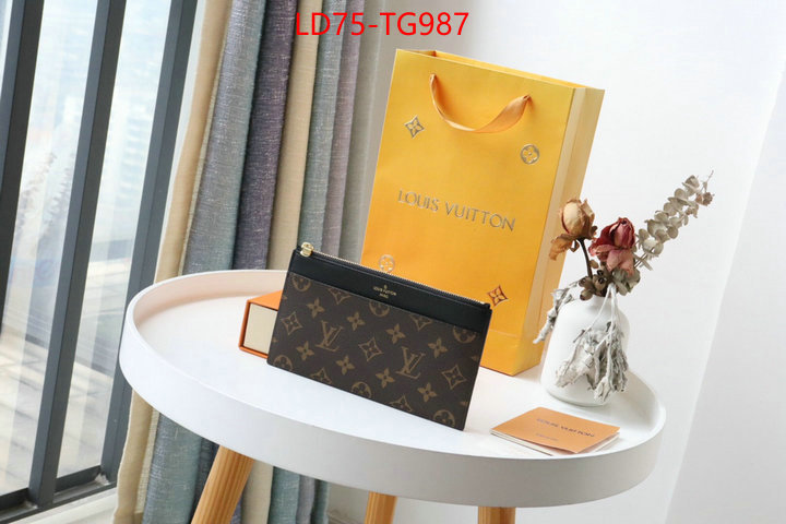 LV Bags(TOP)-Wallet what best designer replicas ID: TG987 $: 75USD