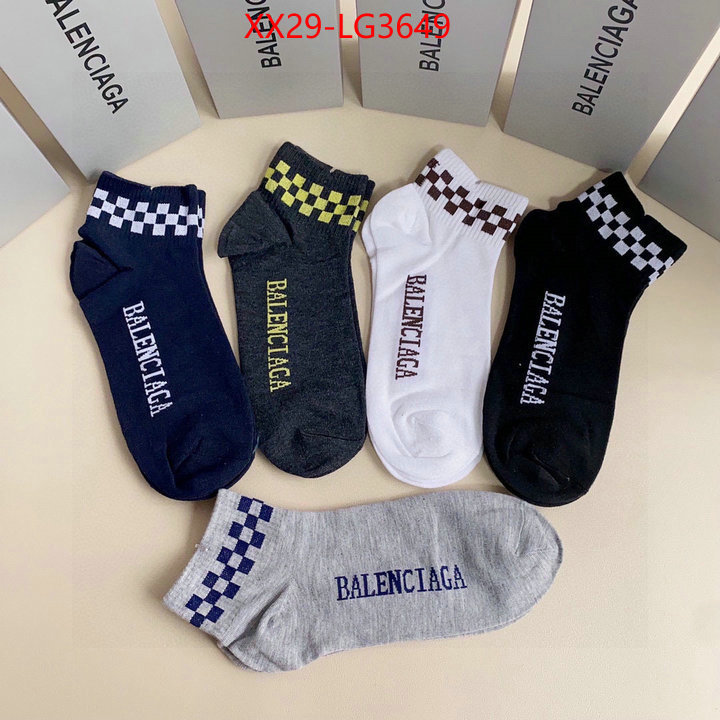 Sock-Balenciaga replcia cheap from china ID: LG3649 $: 29USD