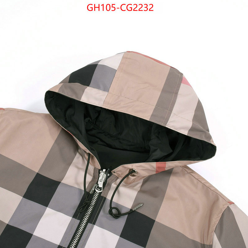 Clothing-Burberry designer wholesale replica ID: CG2232 $: 105USD