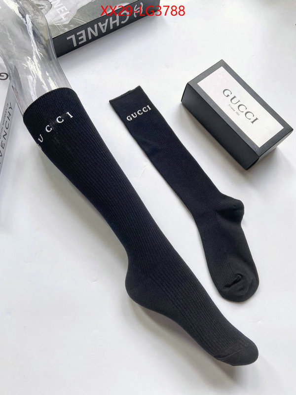 Sock-Gucci fashion designer ID: LG3788 $: 29USD