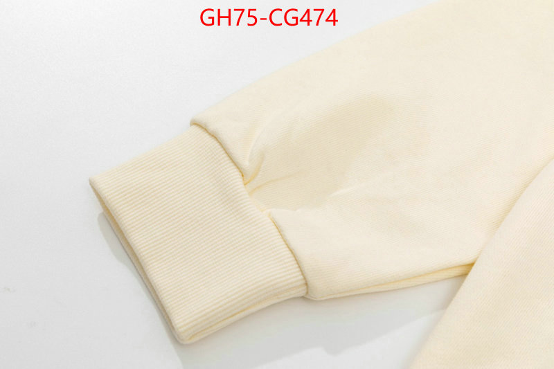 Clothing-Gucci shop cheap high quality 1:1 replica ID: CG474 $: 75USD