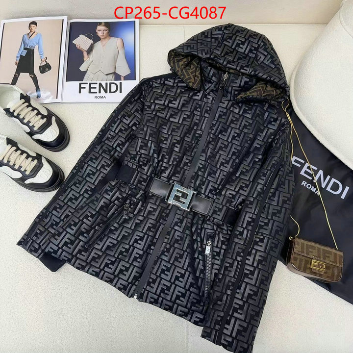 Down jacket Men-Fendi replcia cheap from china ID: CG4087 $: 265USD