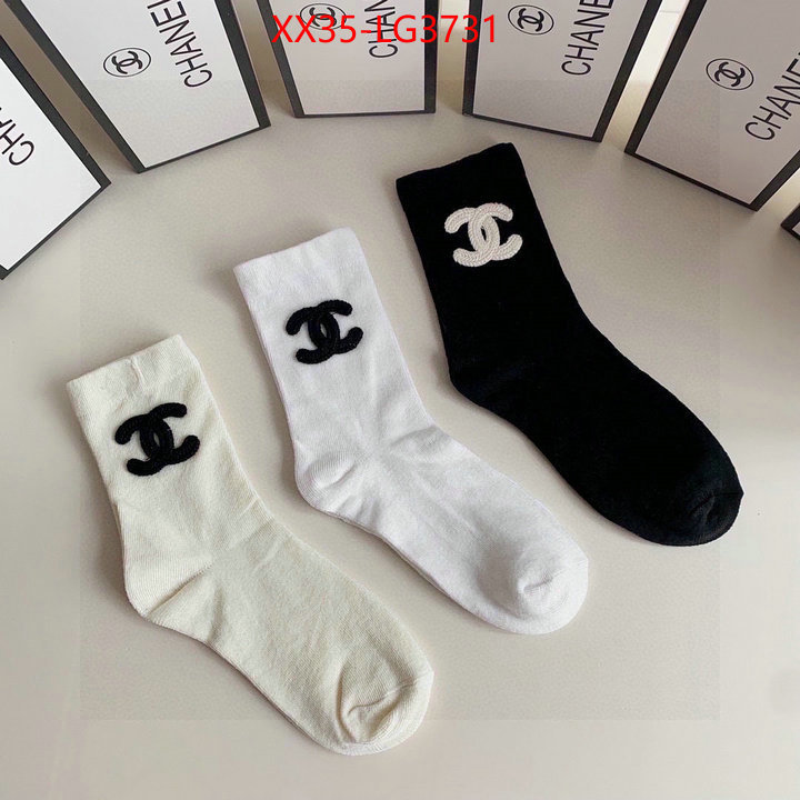 Sock-Chanel mirror copy luxury ID: LG3731 $: 35USD