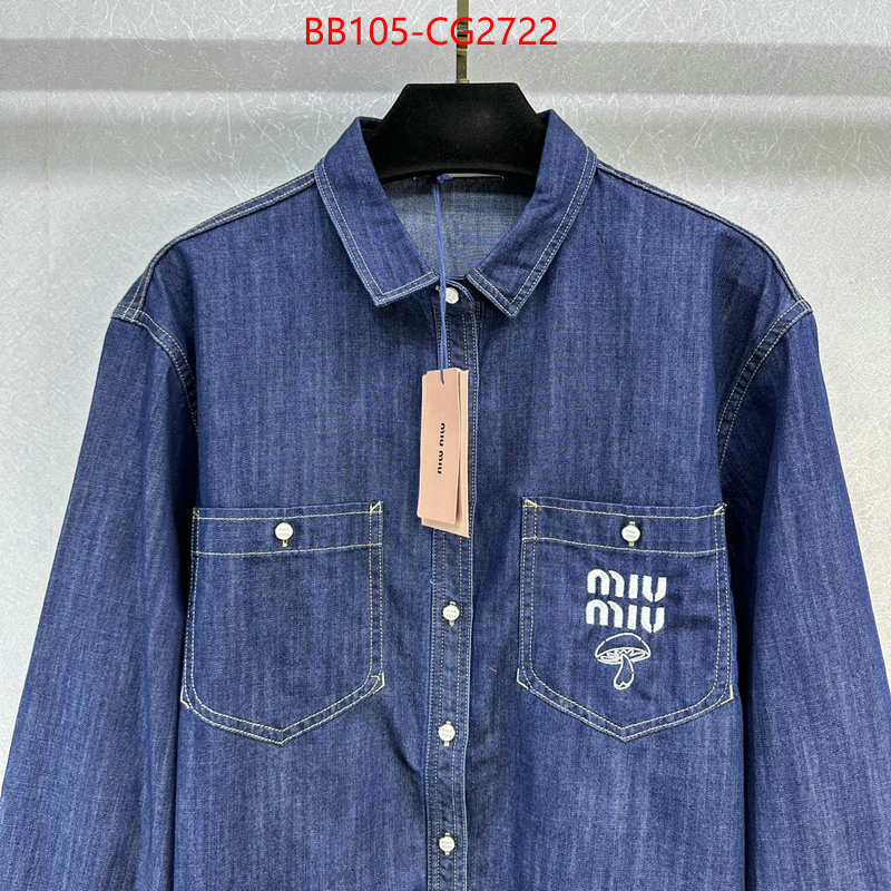 Clothing-MIU MIU sale outlet online ID: CG2722 $: 105USD