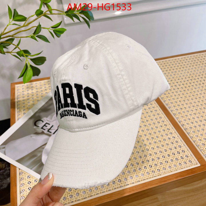 Cap(Hat)-Balenciaga luxury fashion replica designers ID: HG1533 $: 29USD