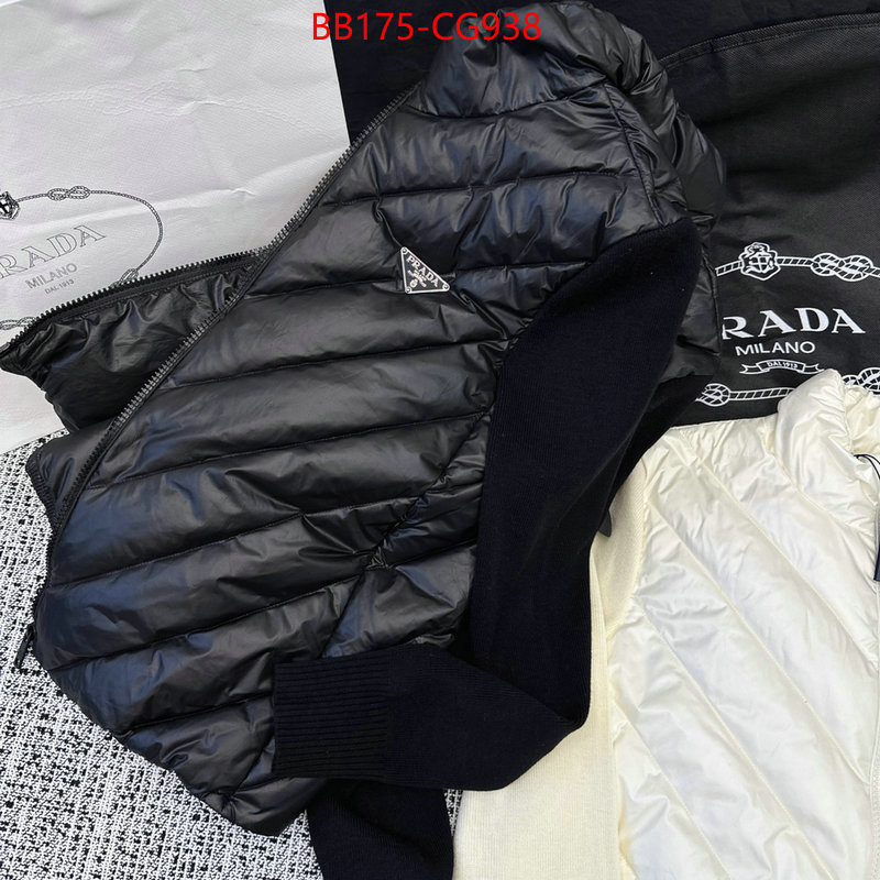 Down jacket Women-Prada how to start selling replica ID: CG938 $: 175USD