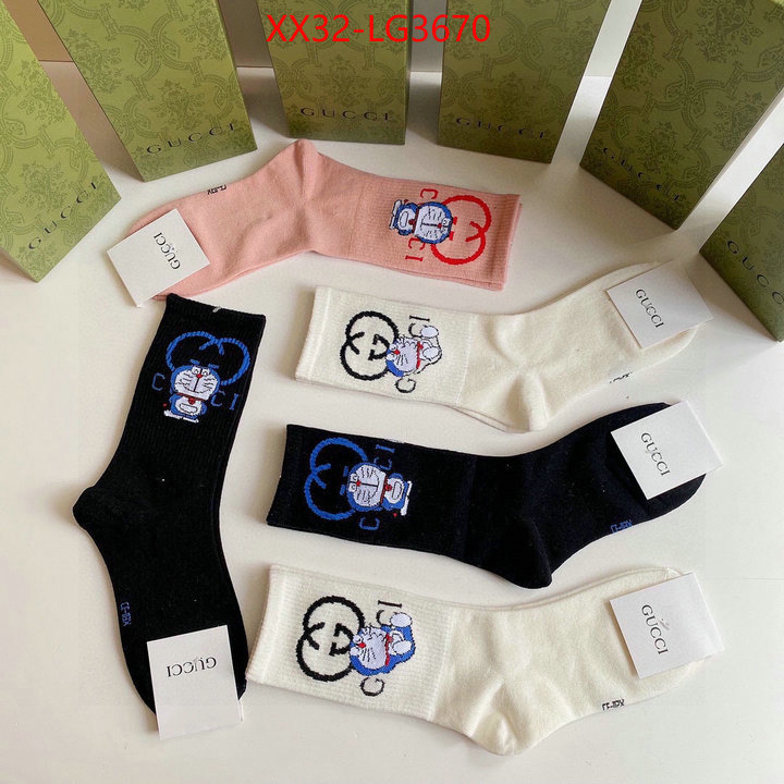 Sock-Gucci top perfect fake ID: LG3670 $: 32USD