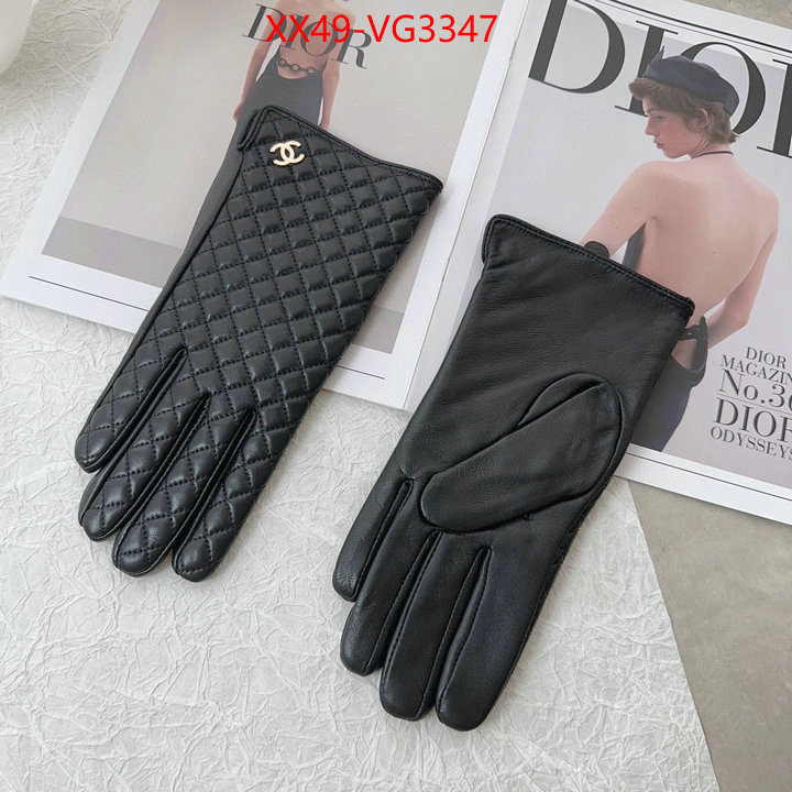 Gloves-Chanel highest product quality ID: VG3347 $: 49USD