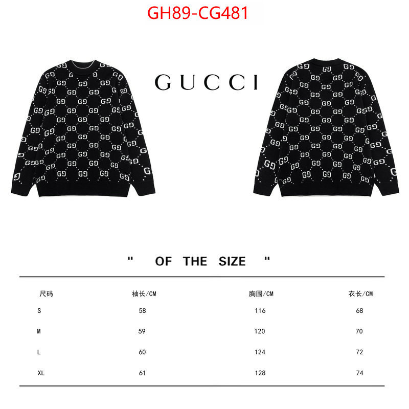 Clothing-Gucci designer replica ID: CG481 $: 89USD