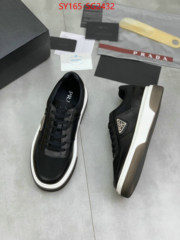 Men shoes-Prada 1:1 replica wholesale ID: SG2432 $: 165USD