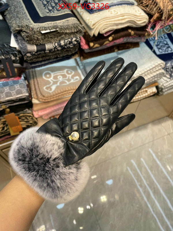 Gloves-Chanel luxury 7 star replica ID: VG3326 $: 59USD