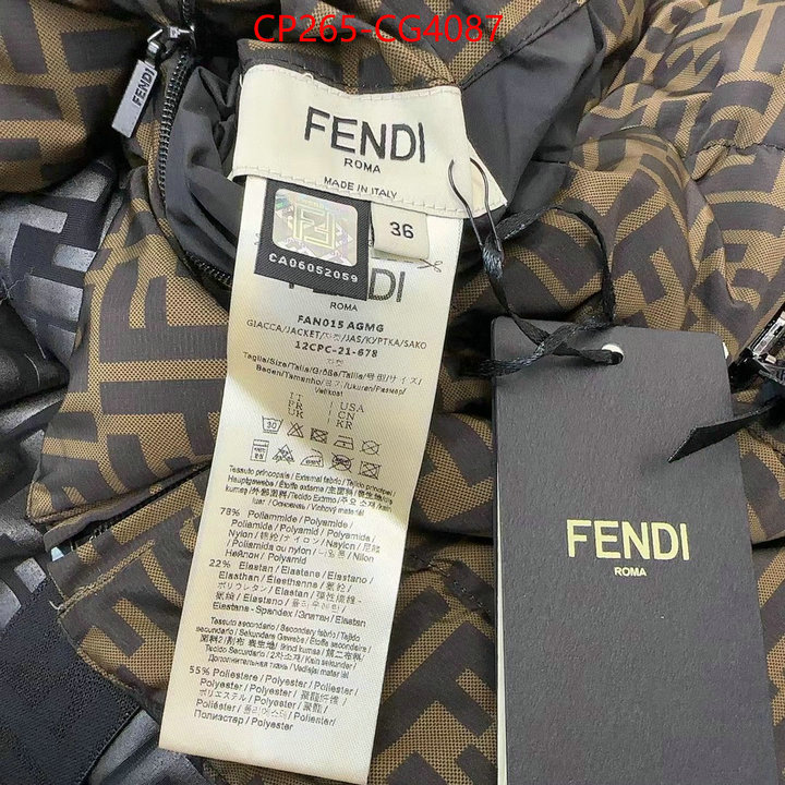 Down jacket Women-Fendi china sale ID: CG4087 $: 265USD