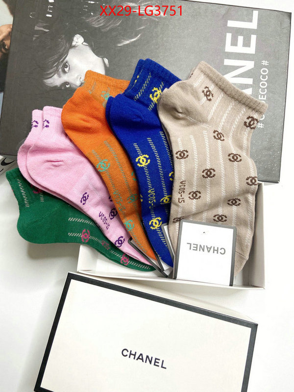 Sock-Chanel 2023 replica ID: LG3751 $: 29USD