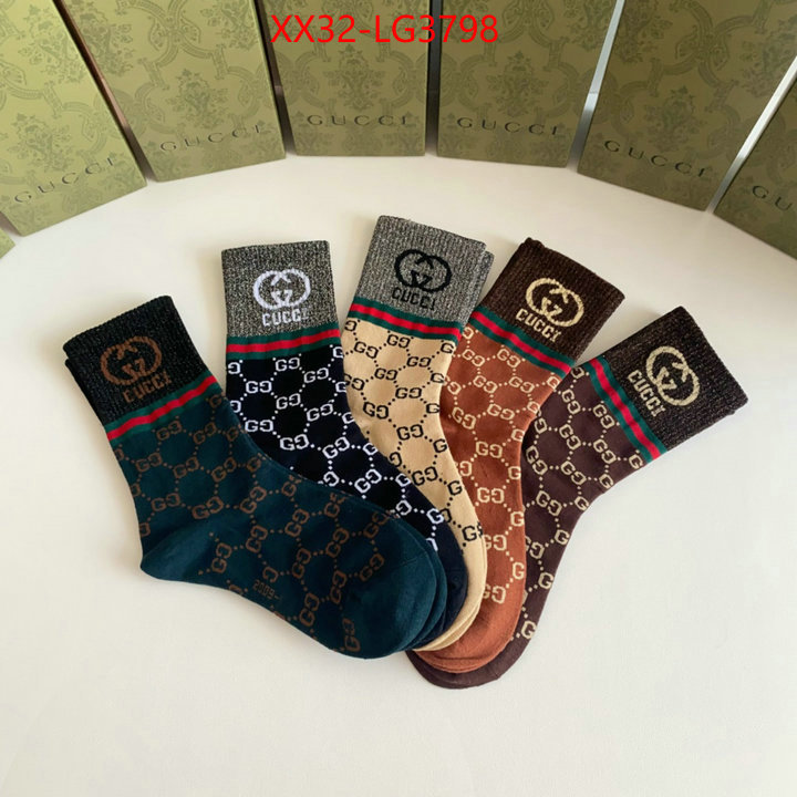 Sock-Gucci designer 1:1 replica ID: LG3798 $: 32USD