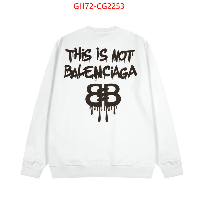 Clothing-Balenciaga top quality ID: CG2253 $: 72USD