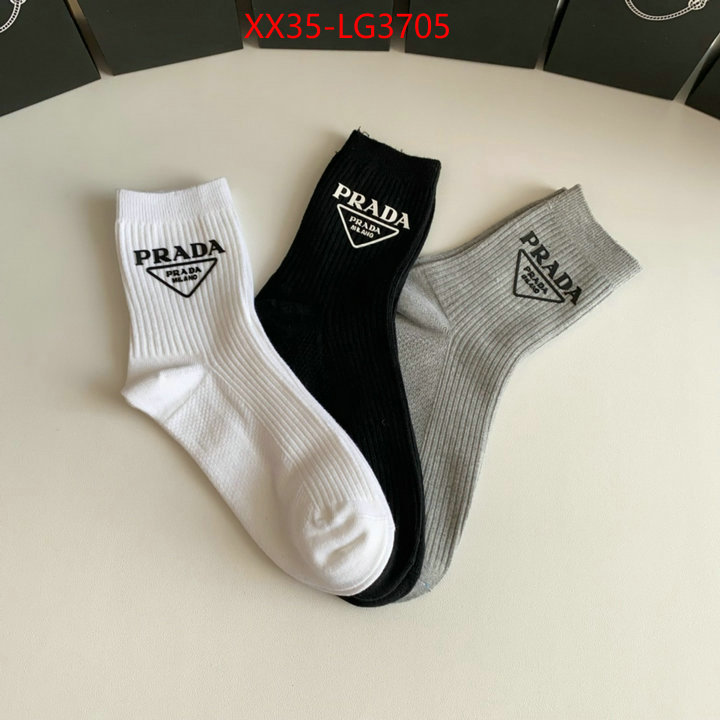 Sock-Prada best quality fake ID: LG3705 $: 35USD