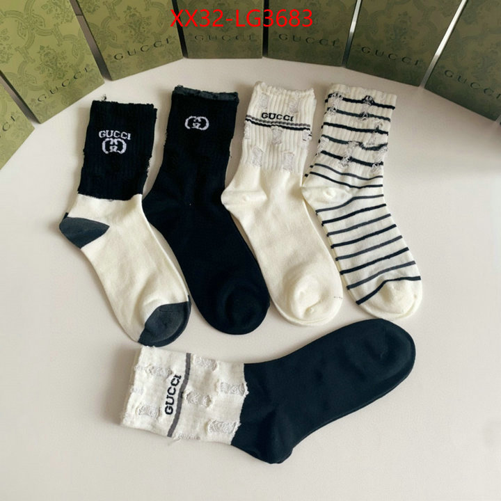 Sock-Gucci high quality perfect ID: LG3683 $: 32USD