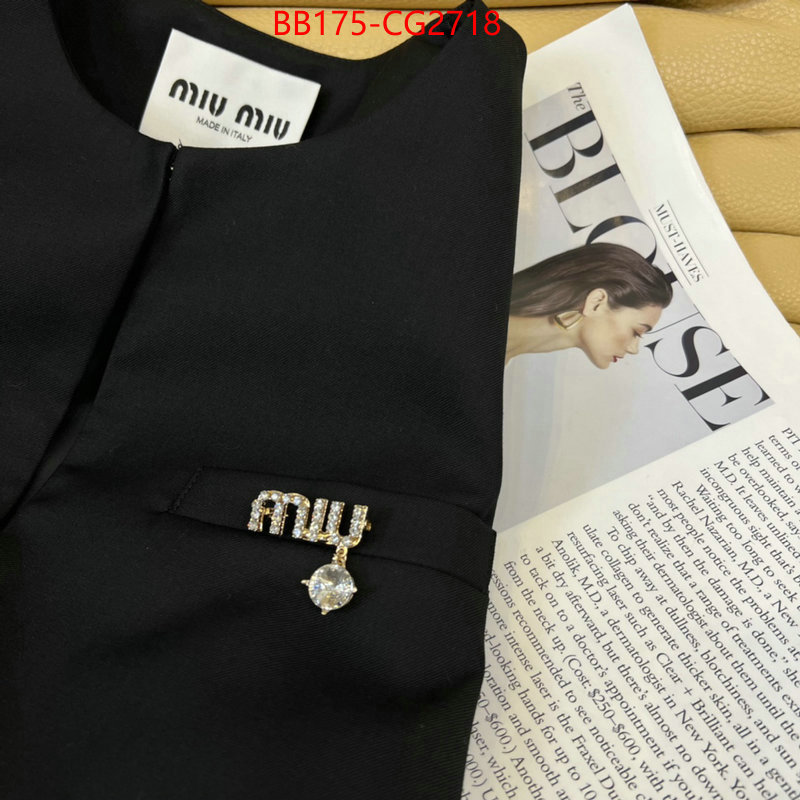 Clothing-MIU MIU only sell high-quality ID: CG2718 $: 175USD