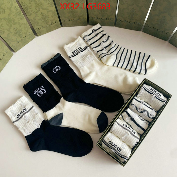 Sock-Gucci high quality perfect ID: LG3683 $: 32USD