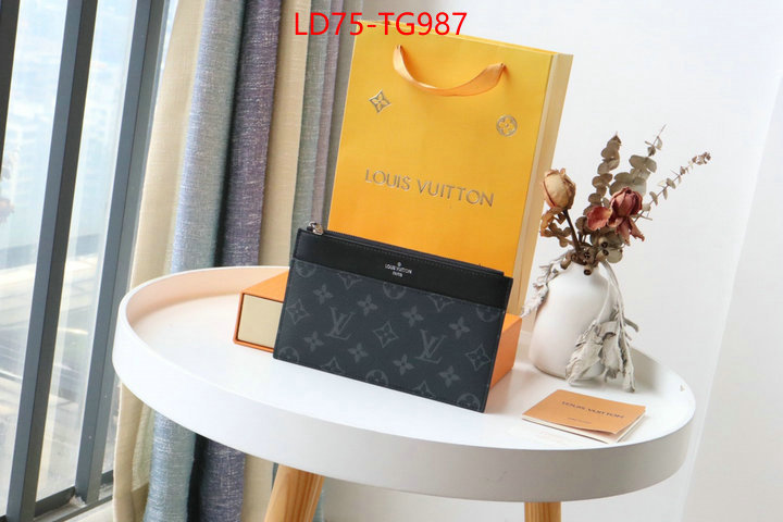 LV Bags(TOP)-Wallet what best designer replicas ID: TG987 $: 75USD