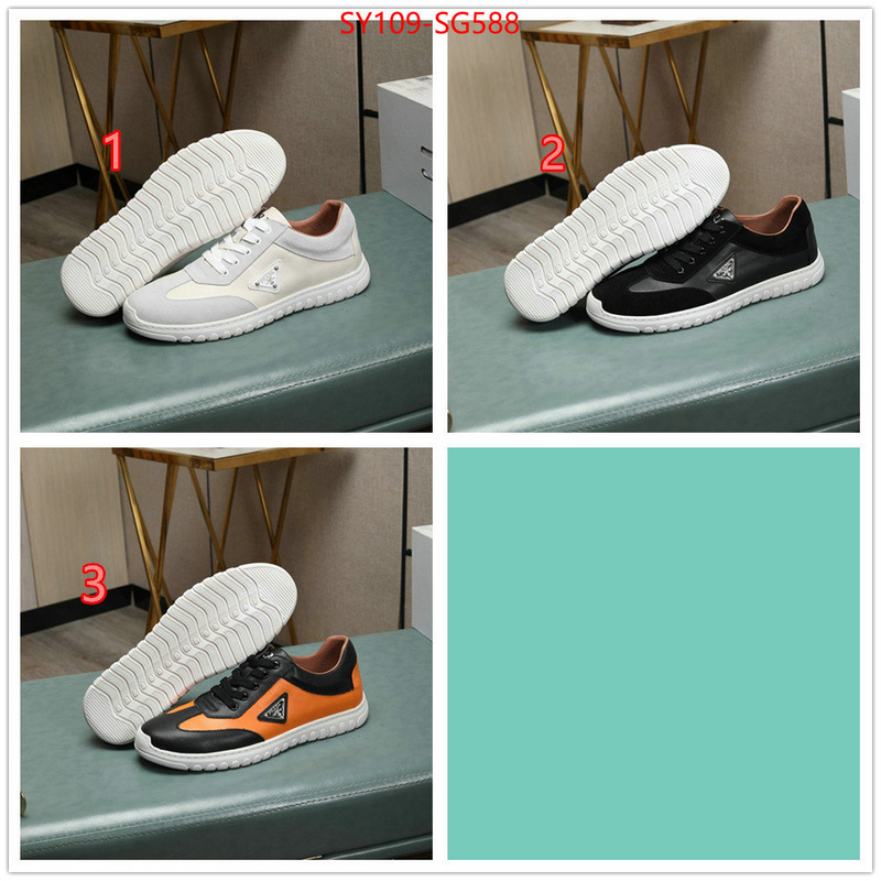 Men shoes-Prada luxury cheap replica ID: SG588 $: 109USD