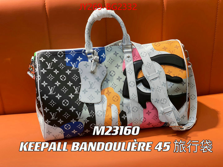 LV Bags(TOP)-Keepall BandouliRe 45-50- where can i buy ID: BG2332 $: 269USD