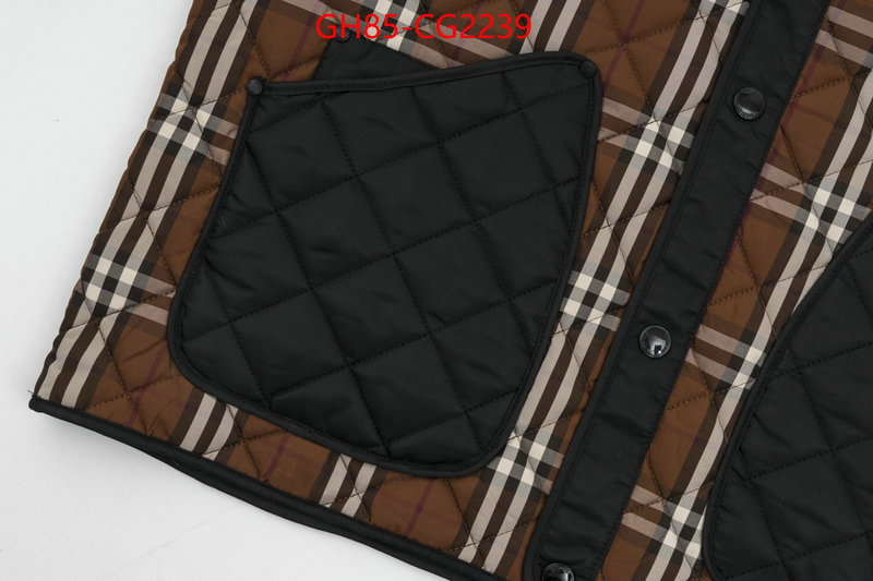 Clothing-Burberry wholesale imitation designer replicas ID: CG2239 $: 85USD