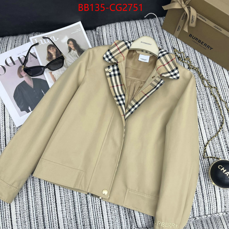 Clothing-Burberry what's the best place to buy replica ID: CG2751 $: 135USD