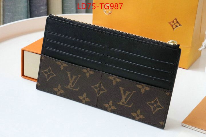 LV Bags(TOP)-Wallet what best designer replicas ID: TG987 $: 75USD