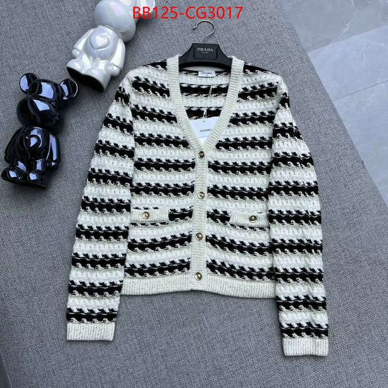 Clothing-Chanel high quality happy copy ID: CG3017 $: 125USD