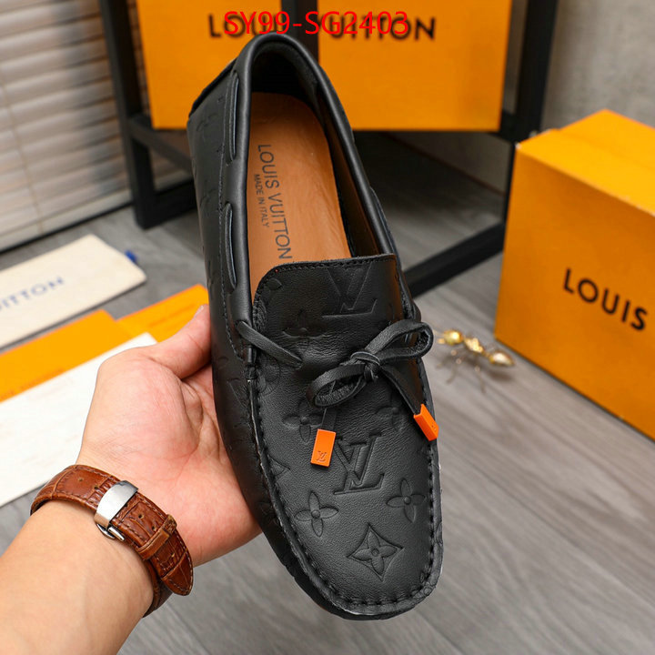 Men Shoes-LV designer fake ID: SG2403 $: 99USD