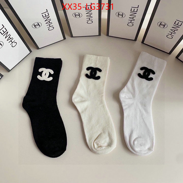 Sock-Chanel mirror copy luxury ID: LG3731 $: 35USD