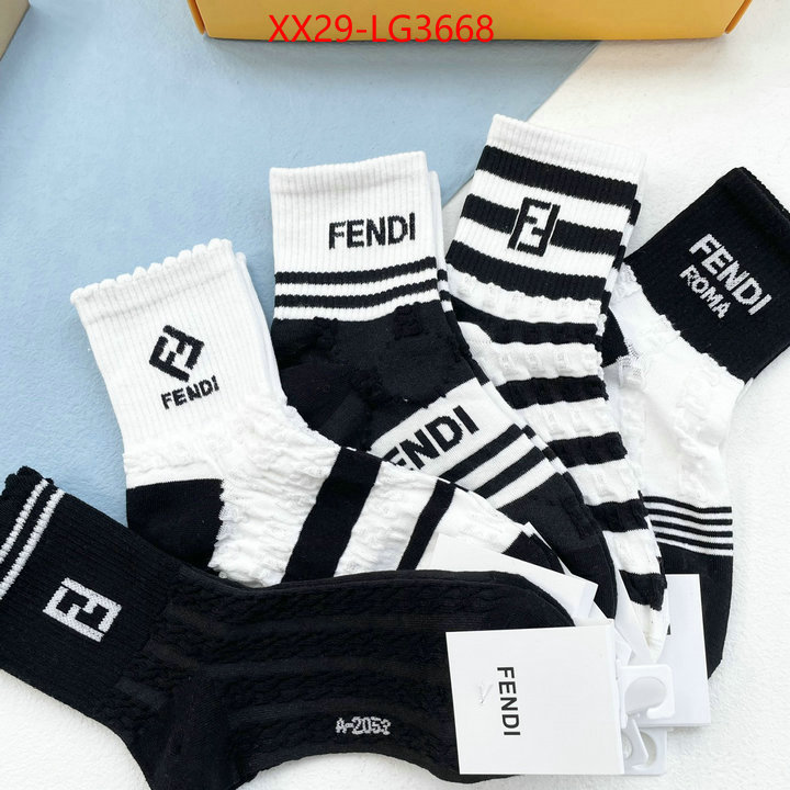 Sock-Fendi what's the best to buy replica ID: LG3668 $: 29USD