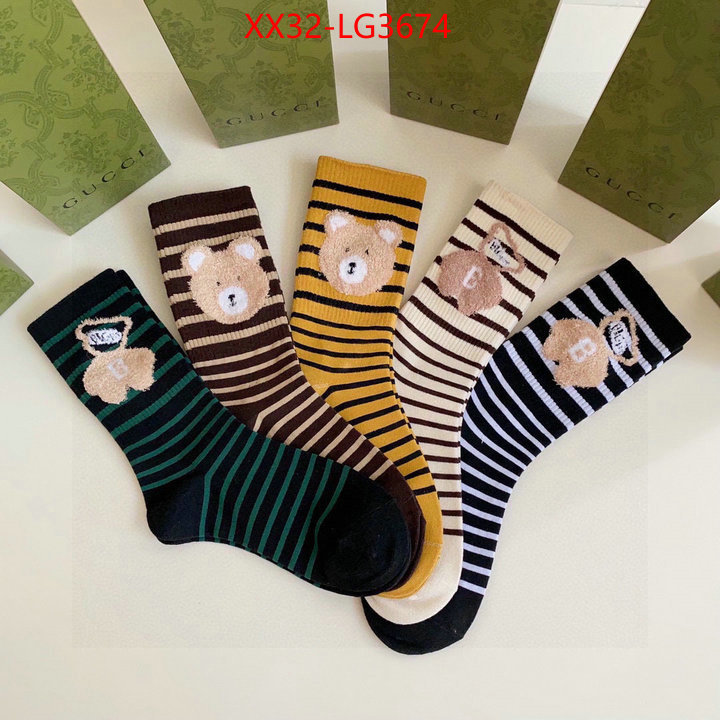 Sock-Gucci online from china ID: LG3674 $: 32USD