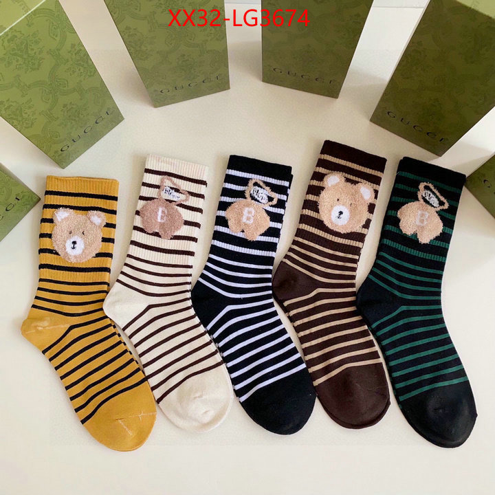 Sock-Gucci online from china ID: LG3674 $: 32USD