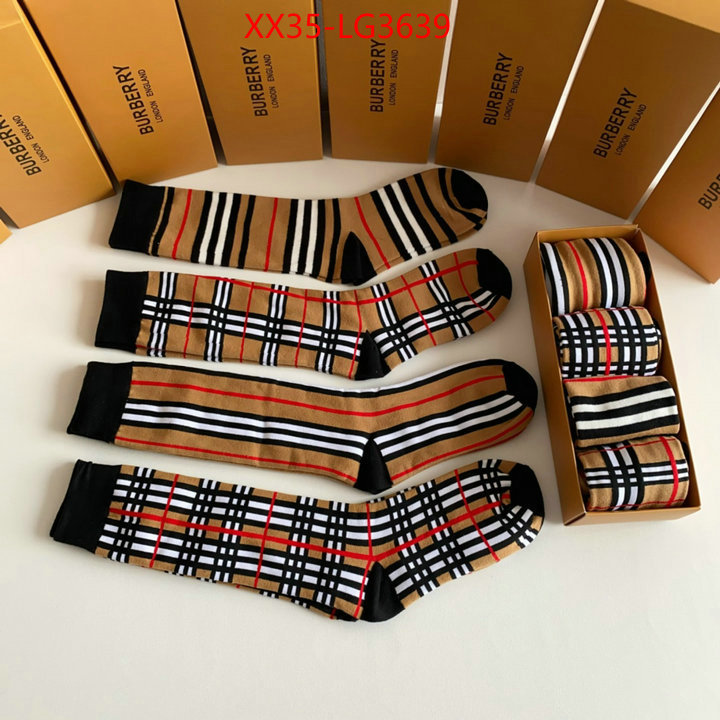 Sock-Burberry high quality customize ID: LG3639 $: 35USD