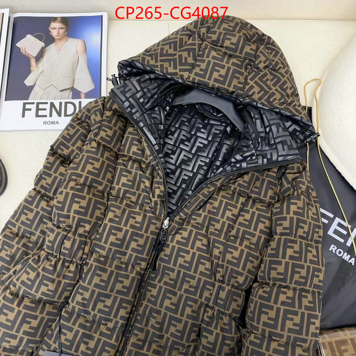 Down jacket Men-Fendi replcia cheap from china ID: CG4087 $: 265USD