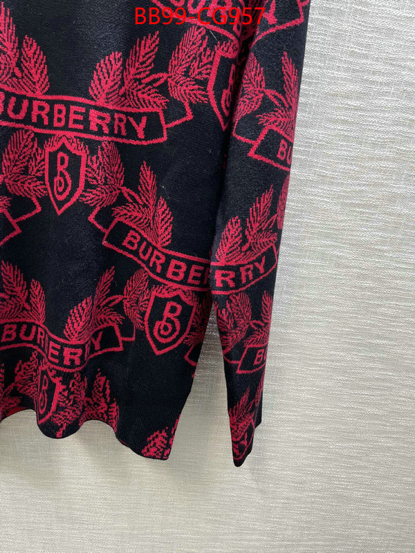 Clothing-Burberry 2023 replica ID: CG957 $: 99USD