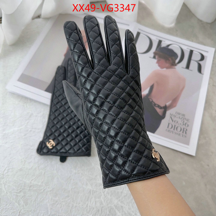 Gloves-Chanel highest product quality ID: VG3347 $: 49USD