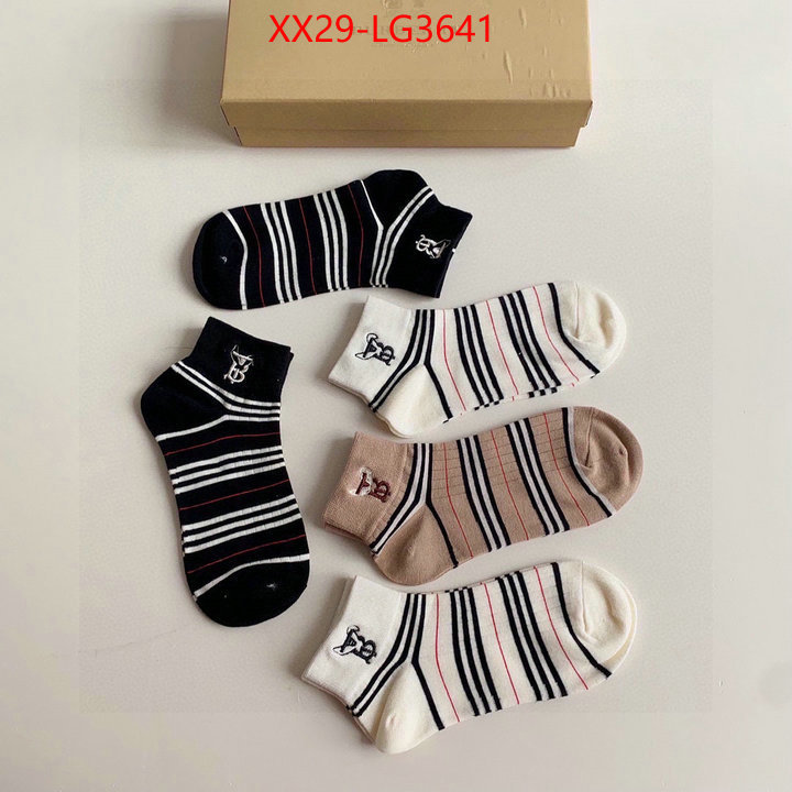 Sock-Burberry high quality replica designer ID: LG3641 $: 29USD