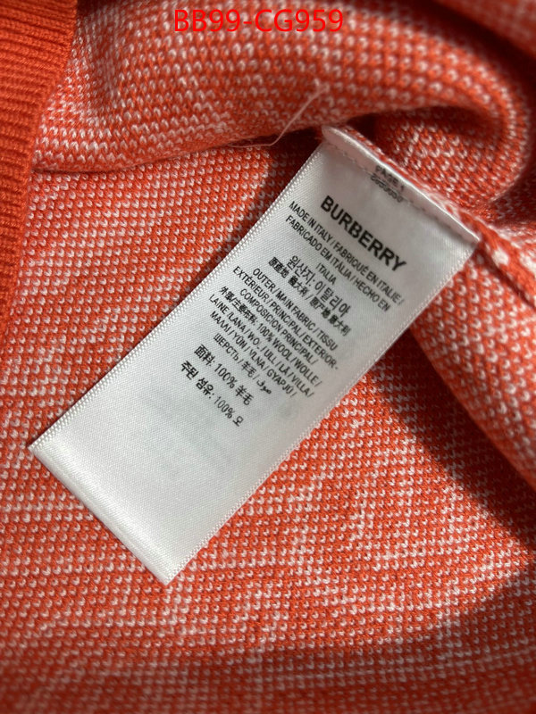 Clothing-Burberry find replica ID: CG959 $: 99USD