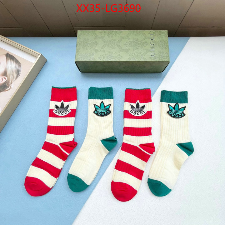 Sock-Gucci luxury 7 star replica ID: LG3690 $: 35USD