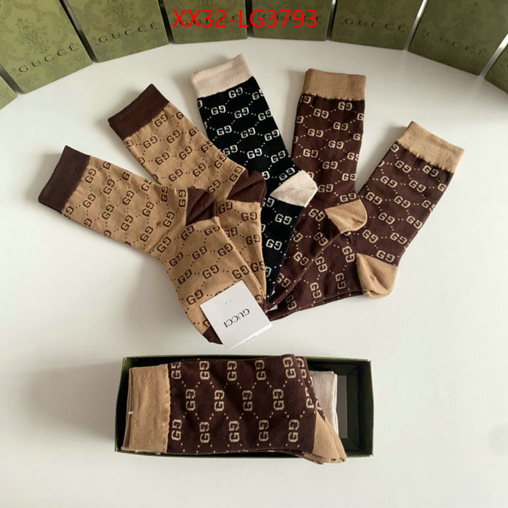 Sock-Gucci where can i buy the best 1:1 original ID: LG3793 $: 32USD