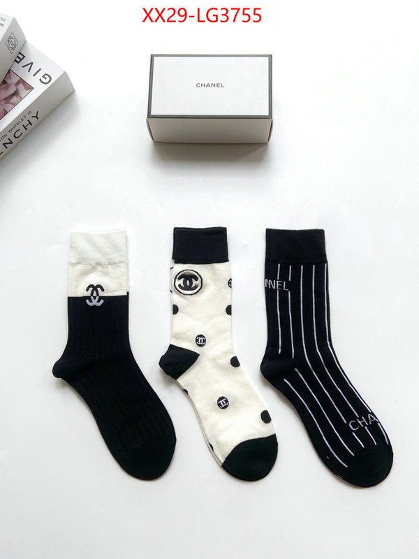 Sock-Chanel replica aaaaa+ designer ID: LG3755 $: 29USD