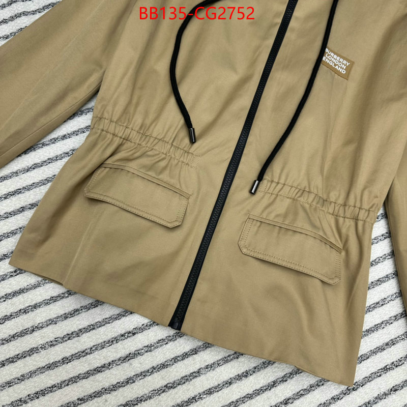 Clothing-Burberry top perfect fake ID: CG2752 $: 135USD