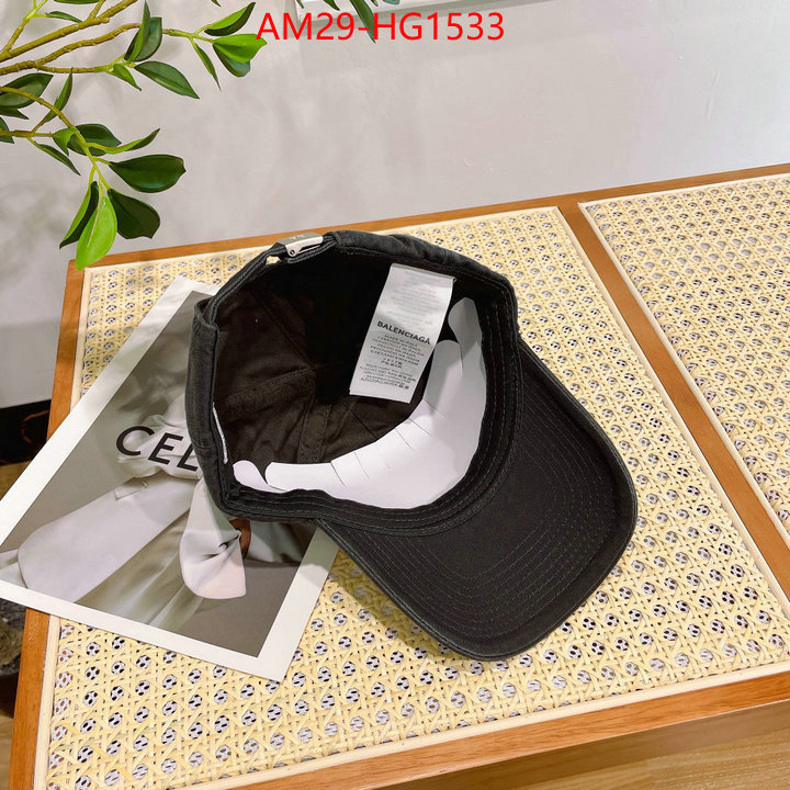 Cap(Hat)-Balenciaga luxury fashion replica designers ID: HG1533 $: 29USD