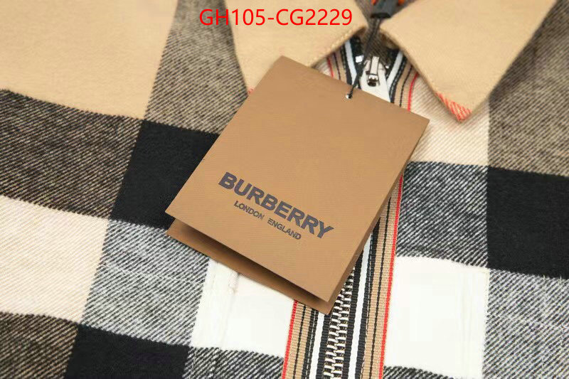 Clothing-Burberry mirror copy luxury ID: CG2229 $: 105USD