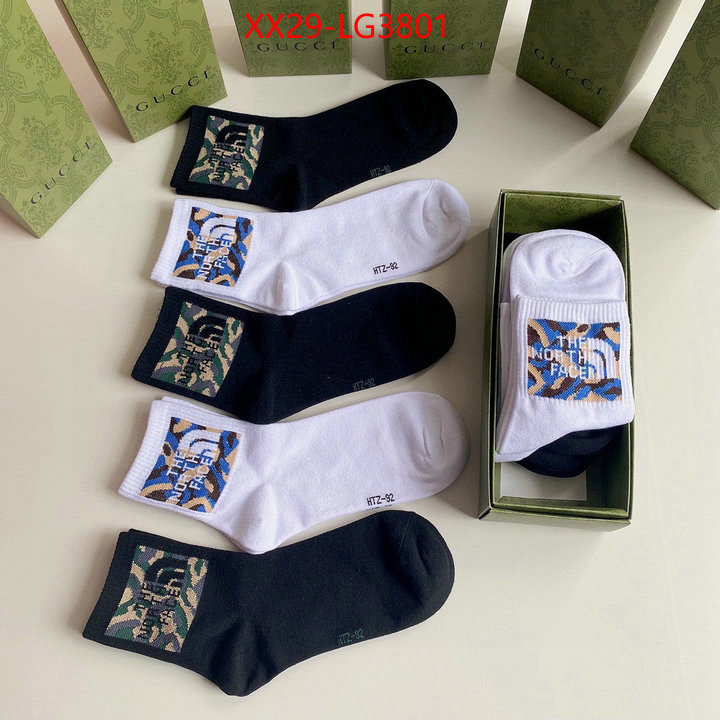 Sock-Gucci best fake ID: LG3801 $: 29USD